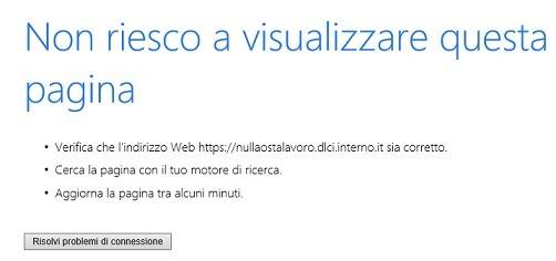 "non riesco a visualizzare questa pagina ?"